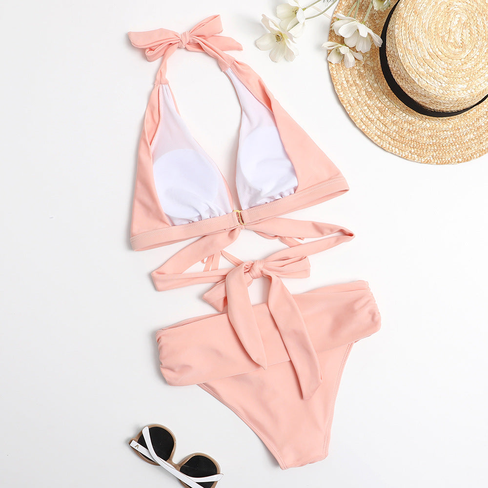 Pauline | Bikini mit hoher Taille, geteilt Badeanzug