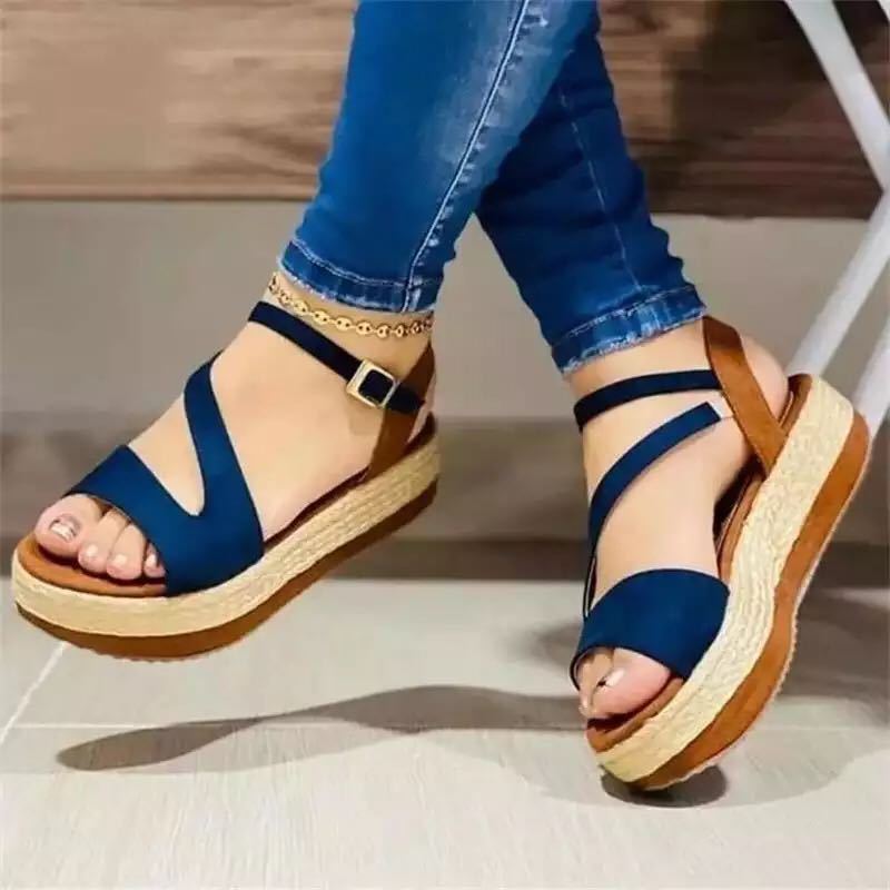 Pauline | Komfort Plattform Sandalen Hohle Schnalle Damen Schuhe