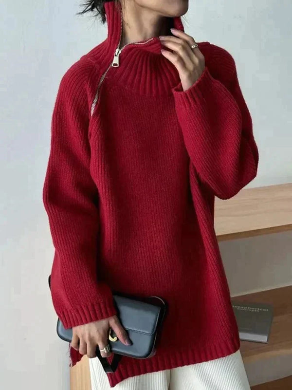 Ruby | Roter Kaschmirpullover für kalte Tage