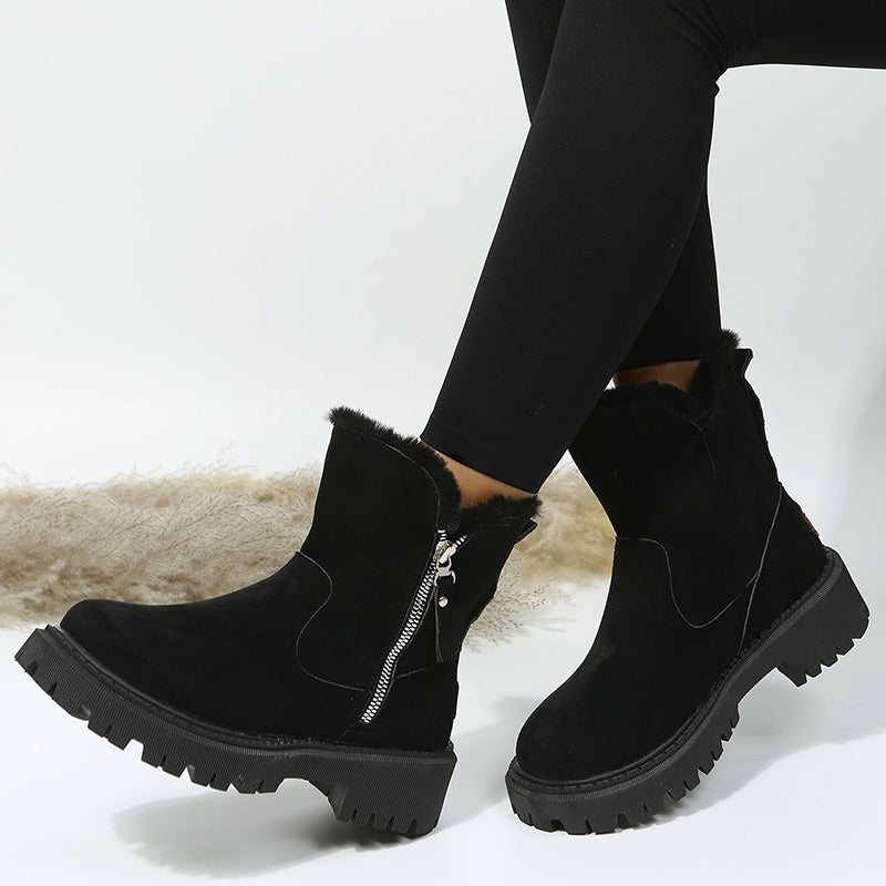 Anja | Winterstiefel aus rutschfestem Wildleder