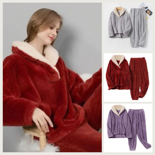 Pauline | Damen-Fleece-Pyjama-Set für 2024