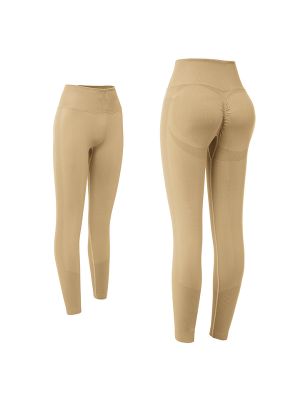 Pauline | Enge Basic Smiley-Leggings mit hoher Taille