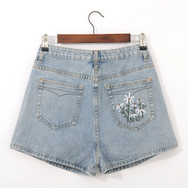 Pauline | Relaxed Women's Hohe Taille Mode Denim Shorts