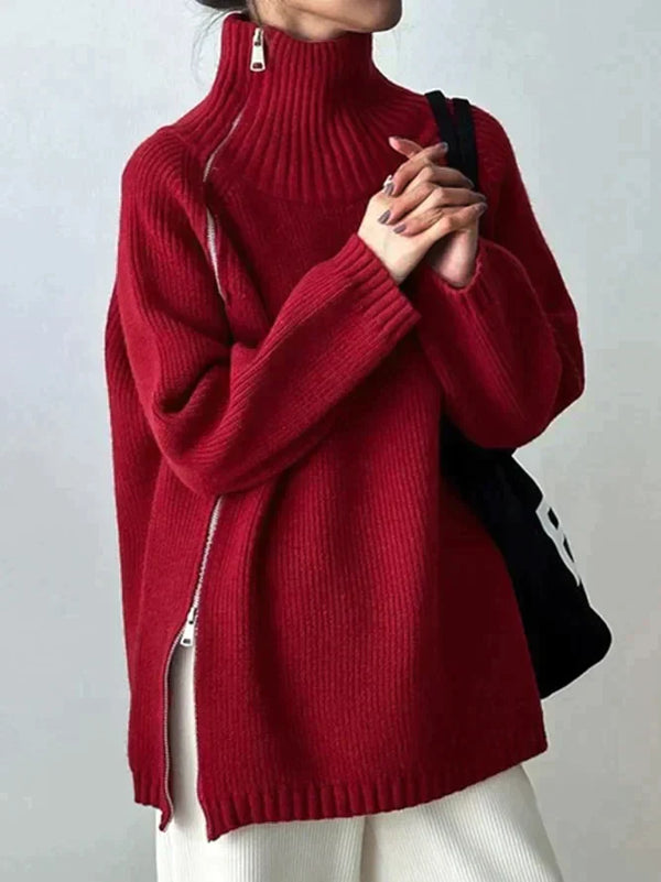 Ruby | Roter Kaschmirpullover für kalte Tage