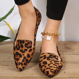 Pauline |  Leopard Spitze Zehen Loafers