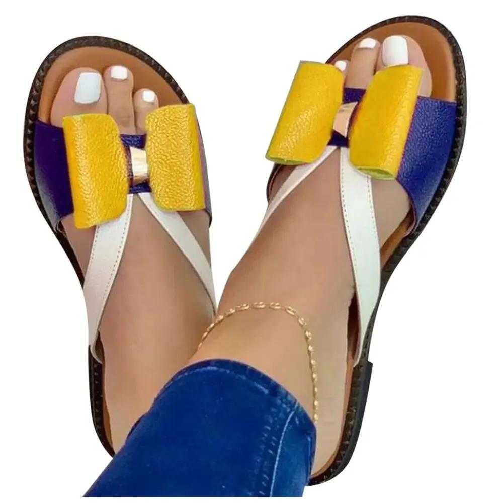 Pauline | Modern Niedlich Frauen Schmetterling-Knoten Casual Slip On Sandalen