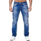 Nick | Einfarbige stretch gerade jeans herren