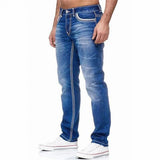 Nick | Einfarbige stretch gerade jeans herren