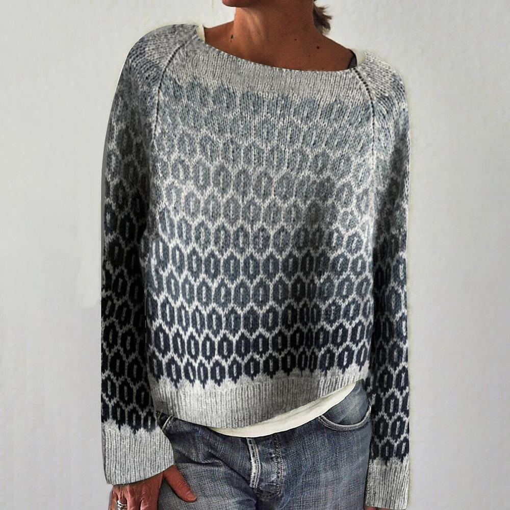 Imani | Geometrischer Strickpullover