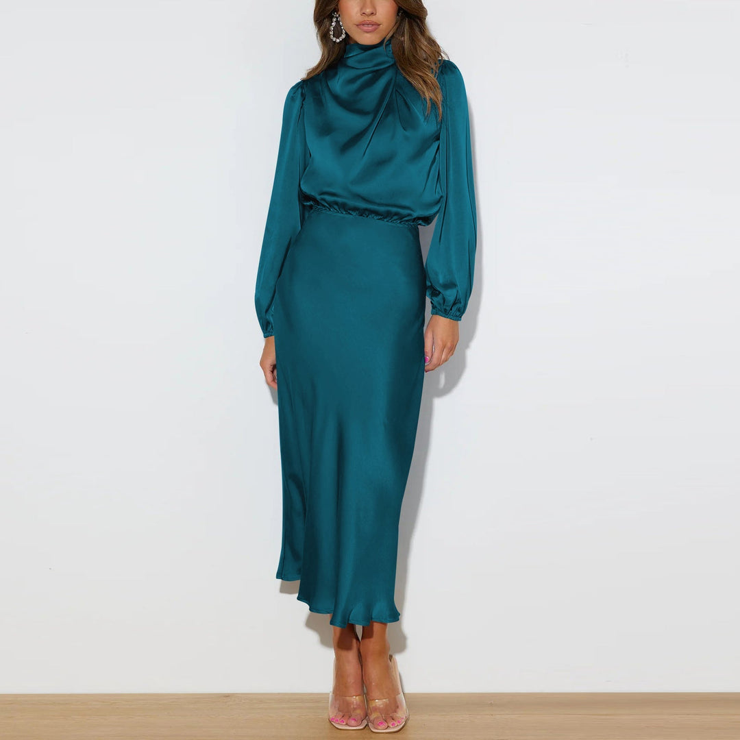 Rowena | Langes Kleid aus Satin