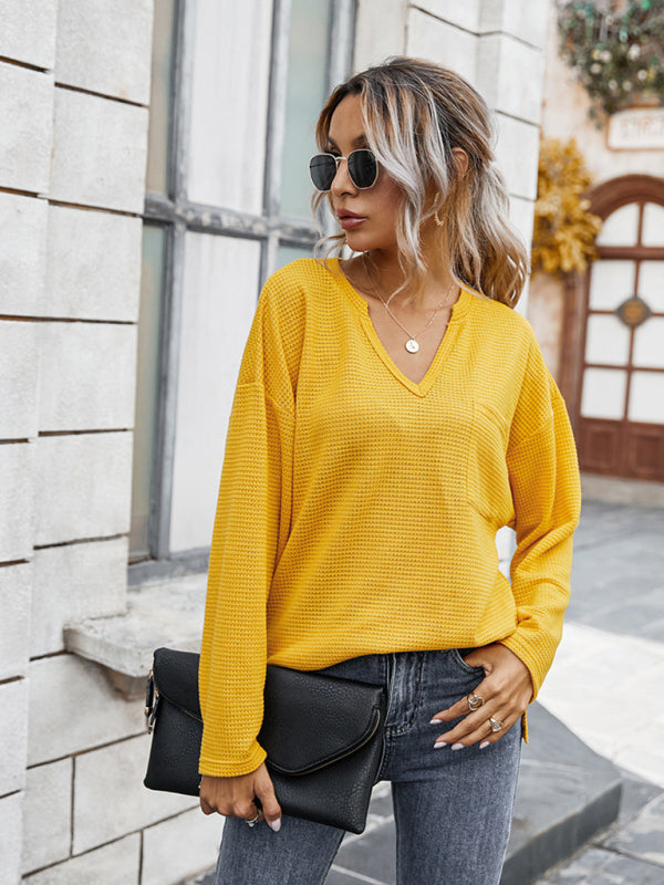 Daniela | V-Ausschnitt Drop-Shoulder Pullover